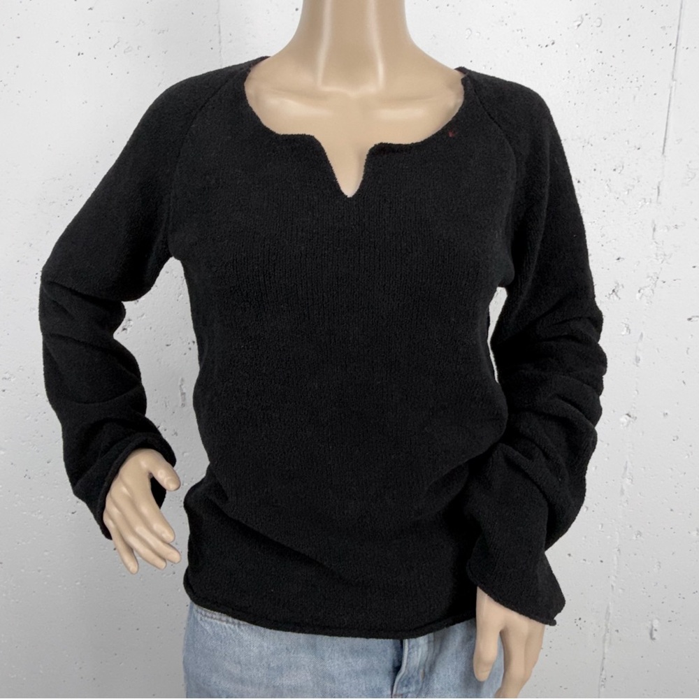 PrAna Women’s Size Medium Black Notch Neck Sweater